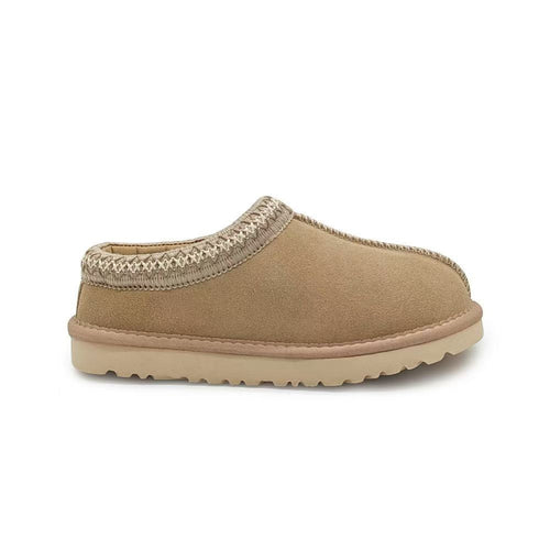 Furry Slip-On Woman Clogs Fuzzy Cozy Open-Back Snow Boots